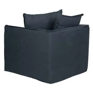 SAFAVIEH Mercer Collection Joey Arm Chair, Blue