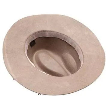 Women’s Wool Fedora Hat with Stylish Braid Design