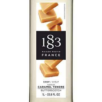 1883 Routin Butterscotch Syrup - Elevate Your Beverage Experience with Rich Flavor