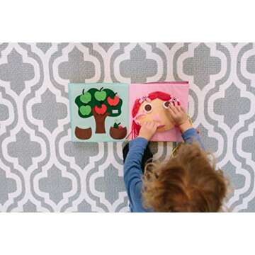 LOVELNE Play with Quiet Book, Montessori Toy Book, Creative and Basic Skill, Educational Toy, Toddler Activity Book, Busy Book, Toy Book