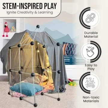 INDOORSY Glow in The Dark Fort Building Kit for Ages 4-12