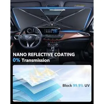 NTMY 2024 Windshield Sun Shade - Easy Installation and Compact