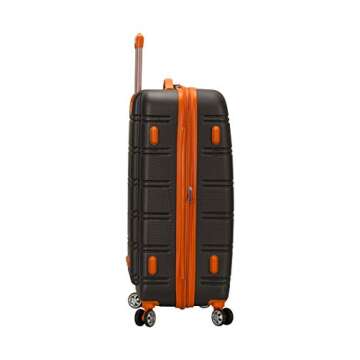 Rockland Melbourne Hardside Expandable Spinner Wheel Luggage, Charcoal, 2 Piece (20/28)