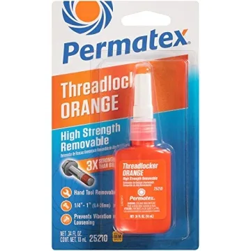 Permatex 25210 High Strength Removable Threadlocker Orange Liquid for Secure Fastening