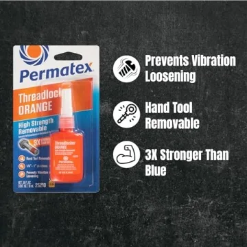 Permatex High Strength Removable Threadlocker Orange 10 ml