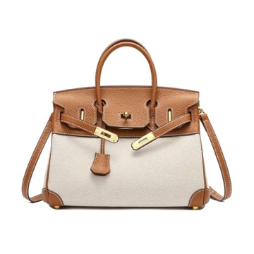 JOTOUCH Top Handle Leather and Canvas Bags for Women