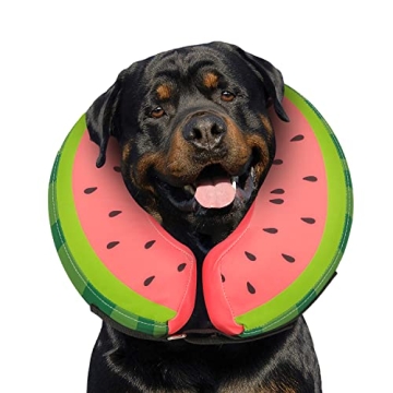 Dog Cone Collar for Small Medium Large Dogs for After Surgery, Pet Inflatable Neck Donut Collar Soft...