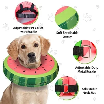 Comfortable Inflatable Dog Cone Collar Recovery Aid