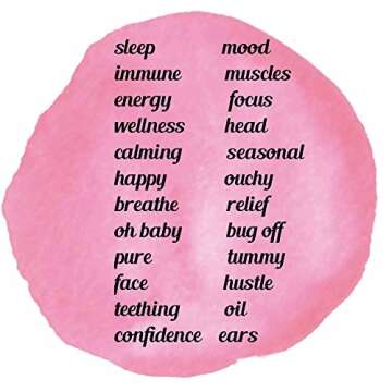 24 Rose Gold Vinyl Essential Oil Labels for 10ml Roller Bottles Oil Blends / 24 Labels with Free Household Cleaner Label (Rose Gold)