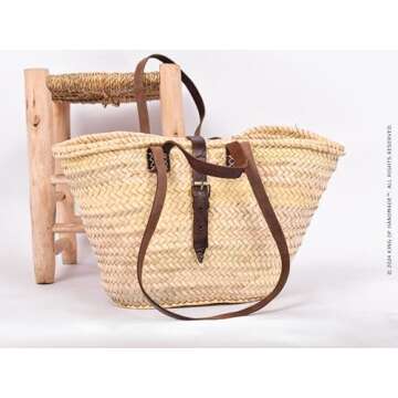 Elegant Beach Bag & Travel Tote Bags For Women - Versatile Straw Bag Tote Bag For Vacation - Picnic ...