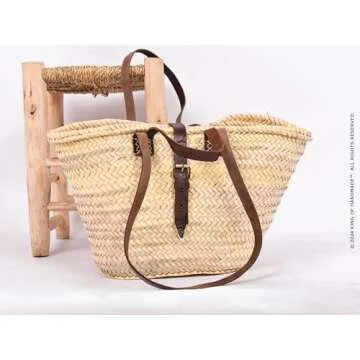 Elegant Beach Bag & Travel Tote Bags For Women - Versatile Straw Bag Tote Bag For Vacation - Picnic ...