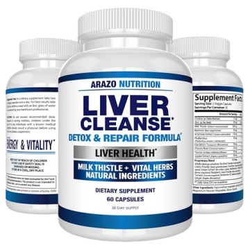 Liver Cleanse Detox & Repair with Milk Thistle Supplement