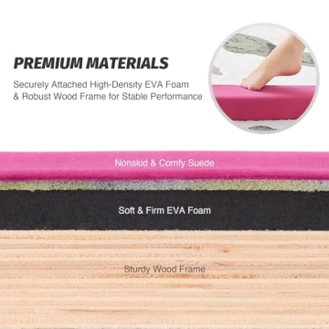 Durable ZELUS 8' Folding Gymnastics Balance Beam for All Ages