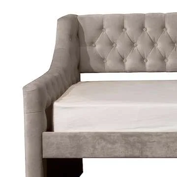 Hillsdale, Jaylen Upholstered Twin Daybed, Silver Gray