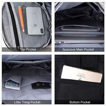 Travel Duffel Backpack with Shoe Compartment and USB Port