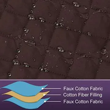 MeilleMaison L Shaped Sofa Cover for Dogs, 2-Piece Sectional Couch Plus Chaise Lounge with Straps, Reversible Water Resistant Furniture Protector Home Décor(Extra Large, Chocolate) (LKL2PDLC3)