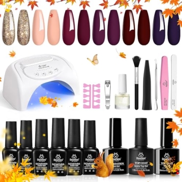 Beetles Gel Nail Polish Kit with 48W UV LED Nail Lamp
