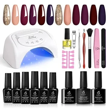 Beetles Gel Nail Polish Kit with 48W UV LED Nail Lamp
