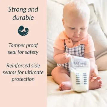 Ameda Breastmilk Storage Bags 6oz | Leak-Proof, BPA Free