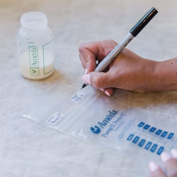 Ameda Breastmilk Storage Bags 6oz | Leak-Proof, BPA Free