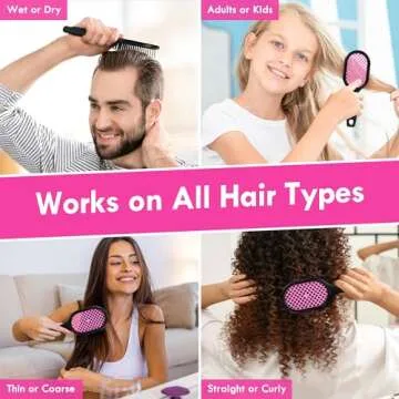 Effortless Tangle Removal - Aussumy Hair Brush Duo Set