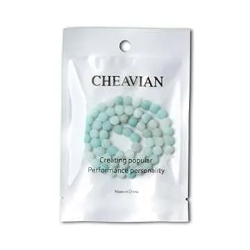 CHEAVIAN 60PCS 6mm Amazonite Beads for Jewelry Making