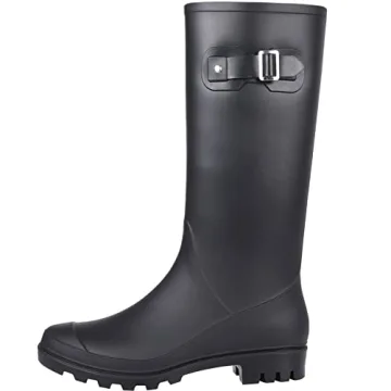 Evshine Women's Knee High Rain Boots - Stylish & Waterproof