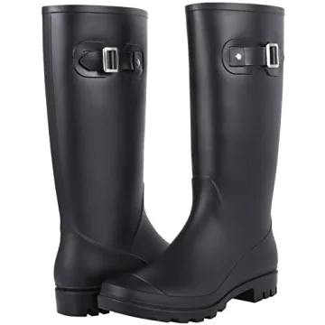 Evshine Women's Knee High Rain Boots - Stylish & Waterproof