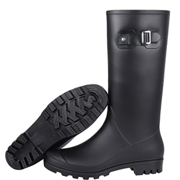 Evshine Women's Knee High Rain Boots - Stylish & Waterproof