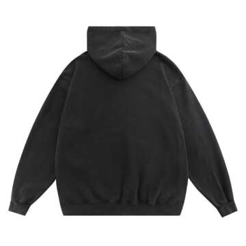 Aelfric Eden Mens Oversized Graphic Hoodies Abstraction Print Washed Hoodie Sweatshirt Unisex Hooded...