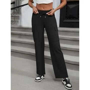 MOYEE Women's Cargo Sweatpants - Stylish, Comfortable, Functional