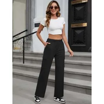 MOYEE Women's Cargo Sweatpants - Stylish, Comfortable, Functional