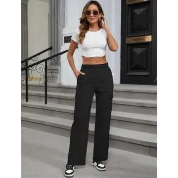 MOYEE Women's Cargo Sweatpants - Stylish, Comfortable, Functional