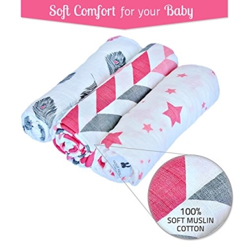 Muslin Swaddle Blanket Set for Baby Comfort and Style