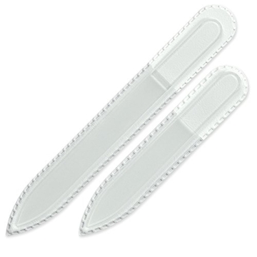 Mont Bleu Set of 2 Czech Glass Nail Files - Handmade & Double Sided