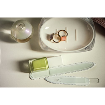 Mont Bleu Czech Glass Nail Files Set of 2 - Handmade & Durable