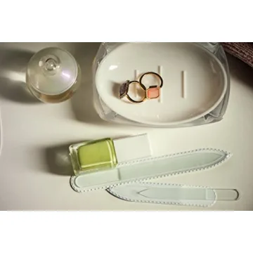 Mont Bleu Czech Glass Nail Files Set of 2 - Handmade & Durable