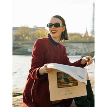 GOELIA Formal Mini Dress Long Sleeve Crewneck Button Up Tweed Dress for Women with Metal Button