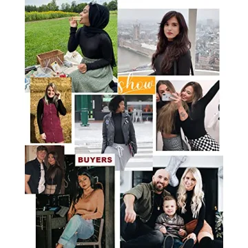 LAOLASI Women's Turtleneck Long Sleeve Basic Bodysuit