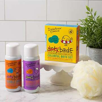 European Soaps Dirty Birdie Fresh-Fruity Mandarin Bubble Bath, 8.8 Fluid Ounce