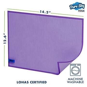 Pure-Sky Cleaning Cloth - JUST ADD Water No Detergents Needed – Streak Free Magic Ultra Microfiber Polishing Towel - for Windows, Glass, Mirror and Screen - Leaves no Wiping Marks