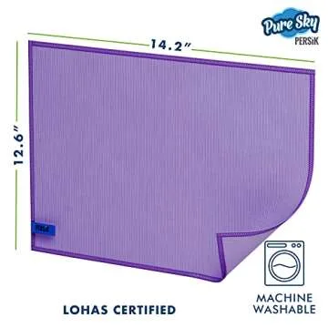 Pure-Sky Cleaning Cloth - JUST ADD Water No Detergents Needed – Streak Free Magic Ultra Microfiber Polishing Towel - for Windows, Glass, Mirror and Screen - Leaves no Wiping Marks