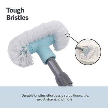 Versatile Casabella Extendable Bathroom Scrubber Brush for Easy Cleaning