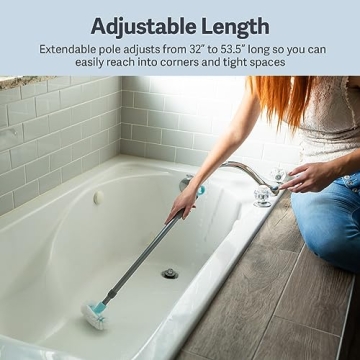 Versatile Casabella Extendable Bathroom Scrubber Brush for Easy Cleaning