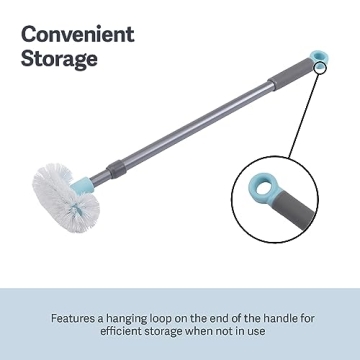 Versatile Casabella Extendable Bathroom Scrubber Brush for Easy Cleaning
