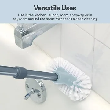 Versatile Casabella Extendable Bathroom Scrubber Brush for Easy Cleaning