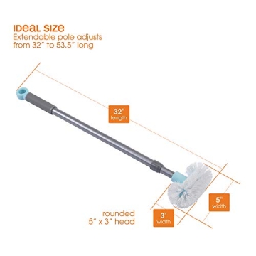 Versatile Casabella Extendable Bathroom Scrubber Brush for Easy Cleaning