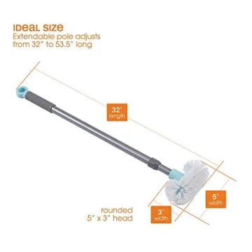 Versatile Casabella Extendable Bathroom Scrubber Brush for Easy Cleaning