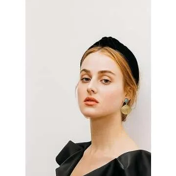 INNERDIVA Gold Shell Dangle Earrings for Women