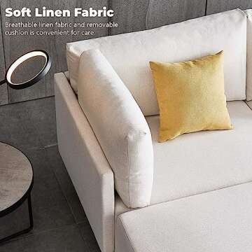 Hommoo Modern Reversible Sectional Sofa U Shaped Couch